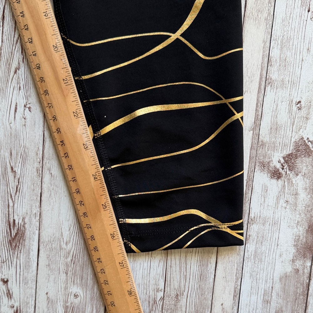 Nike Running Icon Clash Fast Dri-Fit Tight sz XL Black Gold Running Metallic - Picture 14 of 14